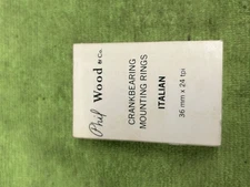 VINTAGE NOS PHIL WOOD CRANKBEARING BOTTOM BRACKET MOUNTING RINGS ITALIAN 36 X 24