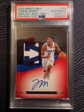 2020 Tyrese Maxey Impeccable Jersey Auto RPA RC Asia Red /8 PSA Auth Auto 10