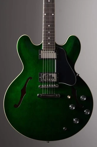 Gibson ES-335 Custom Color Semi-Hollow Electric Guitar - Spearmint, w/ OHSC