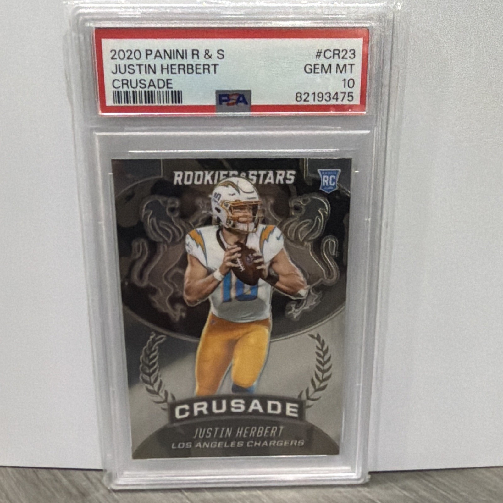 Justin Herbert Panini Rookies & Stars Crusade #CR23 Base