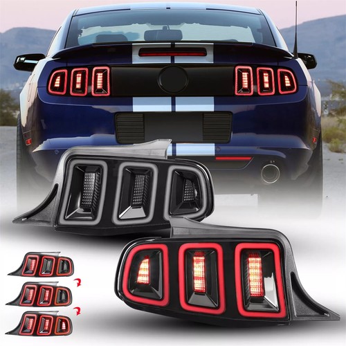 For 2010-2012 2011 Ford Mustang LED Pair Tail Lights w/ Sequential Rear Lamp - Picture 4 of 15