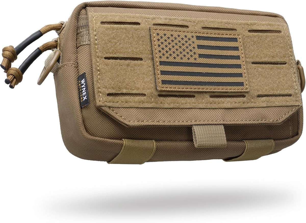 WYNEX Tactical Molle Admin Pouch,Tactical EDC Bag Utility Laser