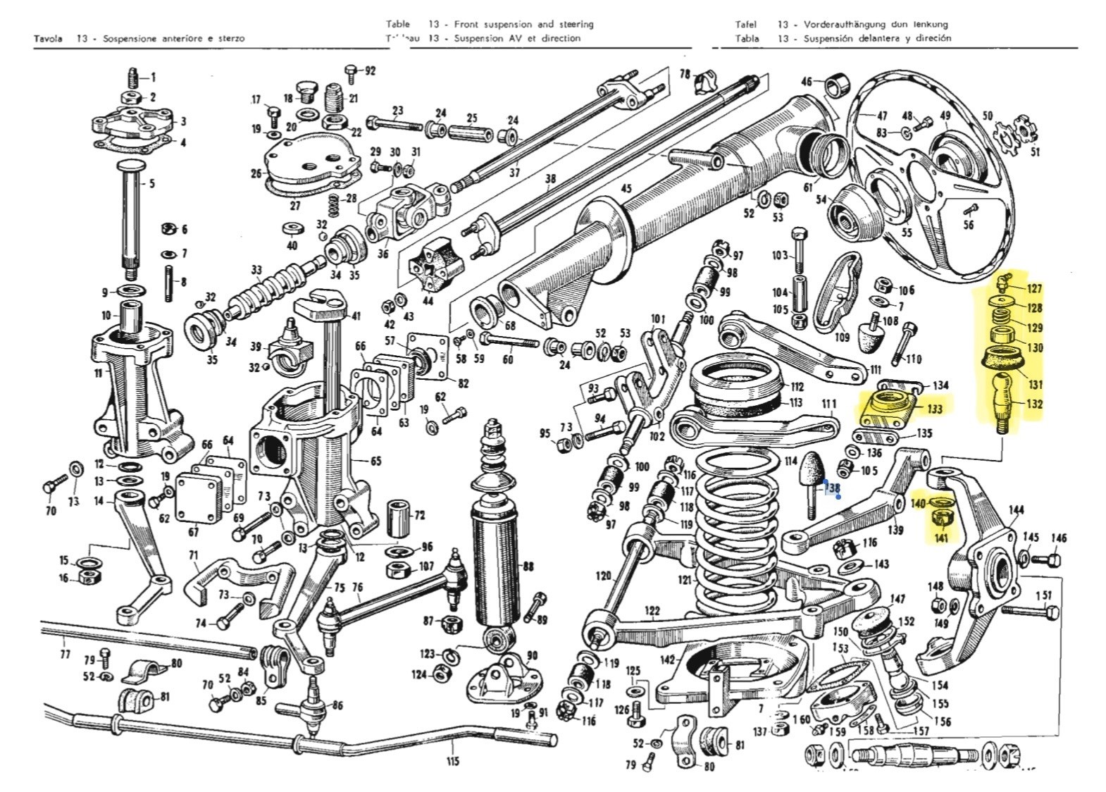 Maserati 3500 GT 1960 Upper Ball joints Set