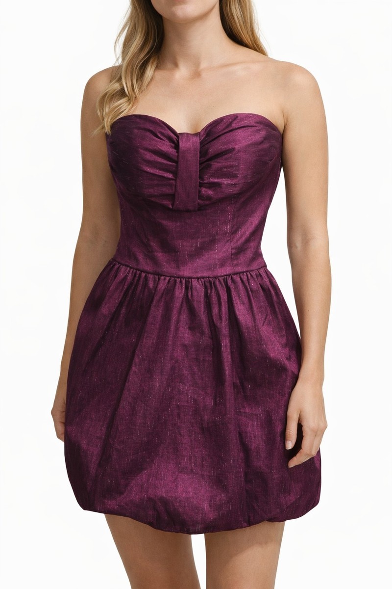 purple bubble dress Floral Bubble Dress- Purple