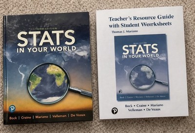 Stats in Your World Textbook + Teacher s Resource Guide 3rd Edition Pearson 2020