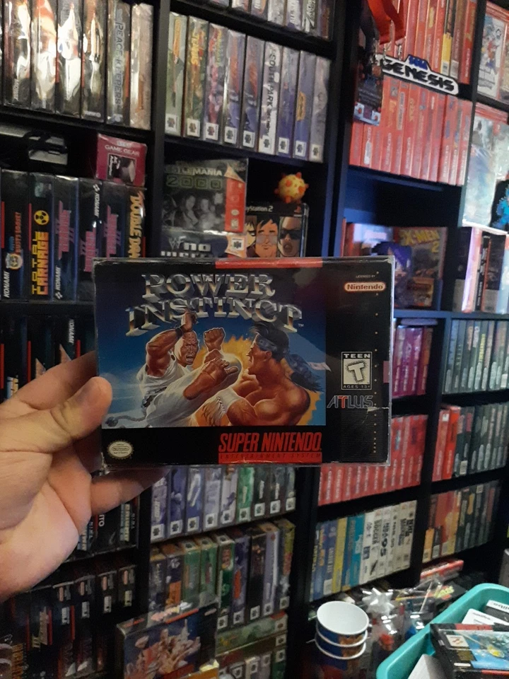 Super Nintendo SNES Power Instinct 1994 Gogetsu Atlus Box & Game Cart Tested - Image 2 of 4