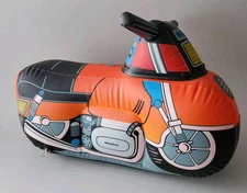 YAMAHA INFLATABLE YAMA MOTO VINTAGE 1984 SHELCORE MOTORCYCLE PLASTIC BLOW UP