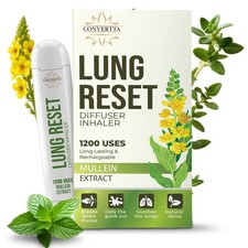 Lung Detox Rechargeable Mullein Diffuser Pen  Natural Mullein Leaf  Lung He...