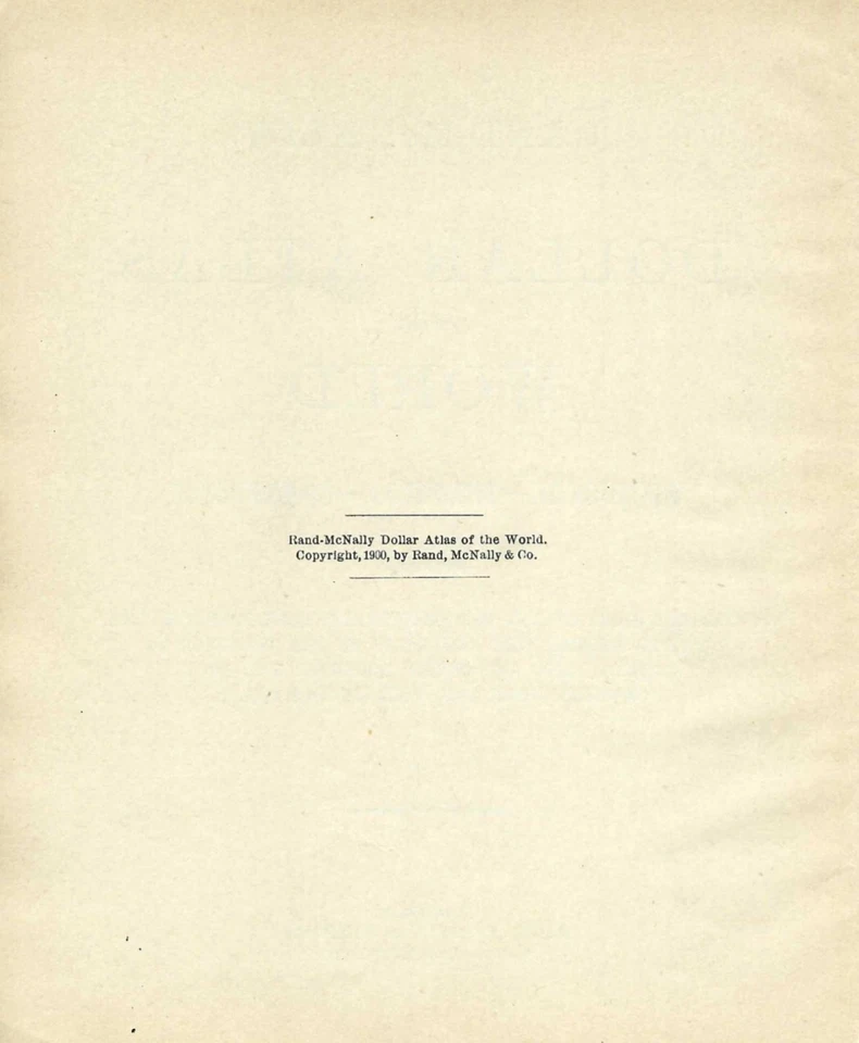 Mapa de JAPÓN 1899 fm 1900 Rand McNally Dollar Atlas Mundial, Marco/Estera VER DESCRIPCIÓN Foto 4 de 4