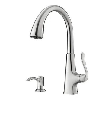 PFISTER ''Pasadena'' Single Handle/ Pull Down KITCHEN FAUCET Stainless #F-529-7PDS