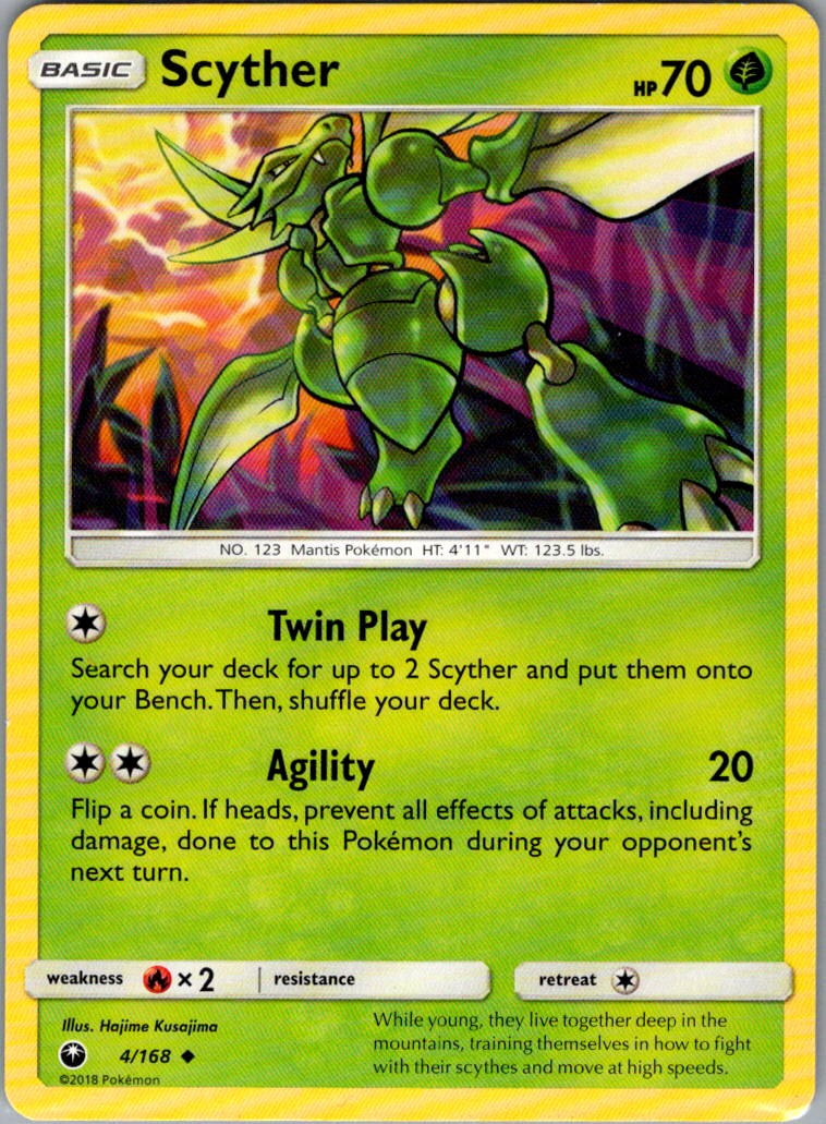 Scyther 4/168 Uncommon SM - Celestial Storm NM