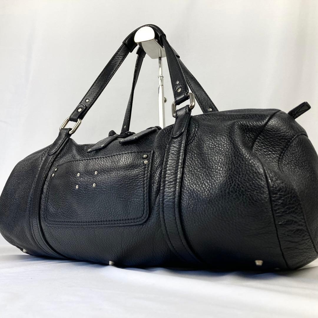 CHLOE PADDINGTON BOSTON Bag Large Black Leather Shoulder Bag Tote