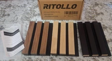 Ritollo Acoustic Panel Wood Slat 3 Color Sample Pack Soundproofing