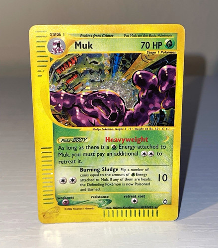 Pokémon TCG Muk Aquapolis H17/H32 Holo Rare 2002 MP
