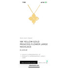 Copied - Roberto Coin 18K Yellow Gold Princess Flower Necklace