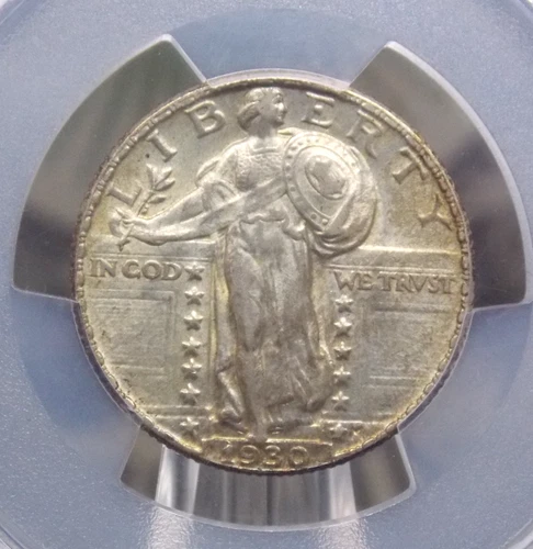 1930 "P" Standing Liberty Quarter SLQ 25c PCGS AU58 #197 About Unc ECC&C, Inc.
