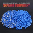 50 Pair Top-Best Blue Male Female Spade Crimp Electrical Terminal Wire Connector