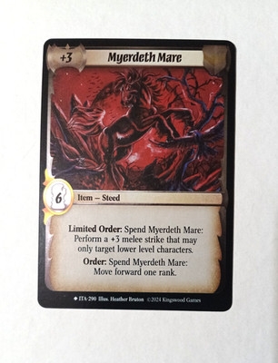 Warlord Saga of the Storm - ITA - Kickstarter - Myerdeth Mare - Holo - 290