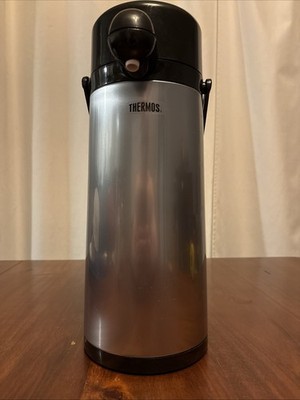 Thermos Pump Dispenser Carafe  ( 2 QT. ) Hot/cold-W/ Carry Handle