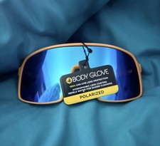 BODY GLOVE Polarized Blue Mirror Hydrophobic Lens 100 UVA UVB MSRP 33 New
