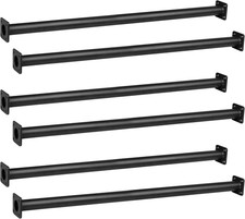 22 Inch Outdoor Monkey Bars for Backyard - Set of 6, Black Metal Outdoor/Indoor