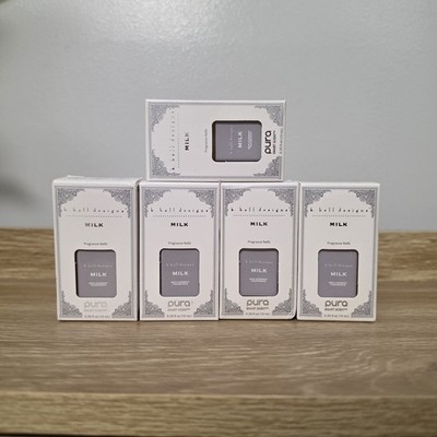 Pura Replacement Fragrance MILK  K Hall Designs Smart Diffuser Refill, Set Of 5