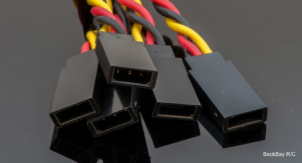 (5) JR / Hitec Servo Extension Leads with 15CM Heavy Duty Twisted 20awg Wire - Image 3 of 4