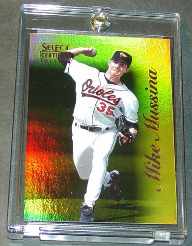 Mike Mussina [Mirror Gold] #12 1996 Select Certified card