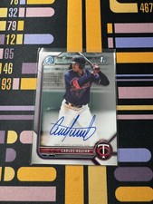 2022 Bowman Chrome #CPA-CA Carlos Aguiar Auto