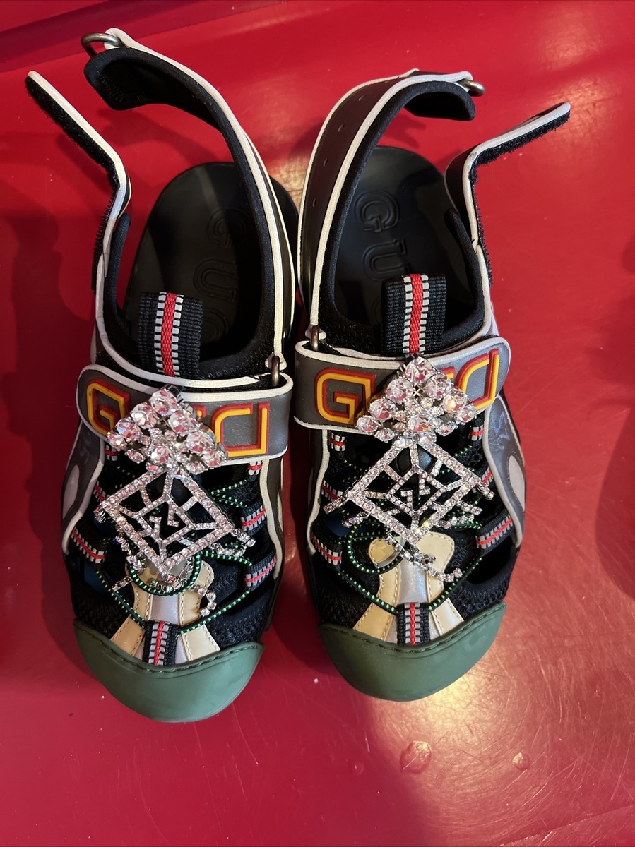 【関税&送料込】Gucci Gucci Sandals Gucci sandals with crystals size 6 36 | eBay