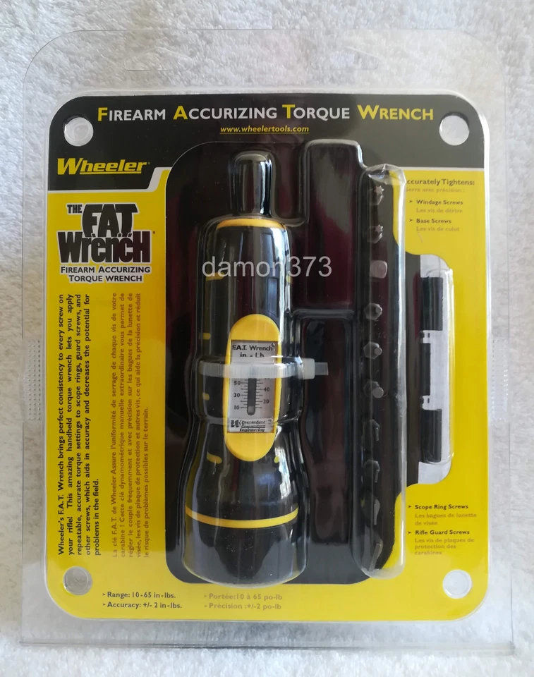 WHEELER GUNSMITHING Bits & Case Inch/Pounds Accurizing Firearm TORQUE WRENCH - Image 2 of 4