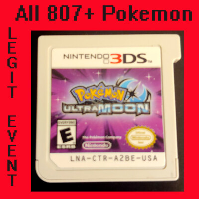 Pokemon Ultra Moon Loaded with all 807 Shiny  & 100+ Legit Events - Unlocked
