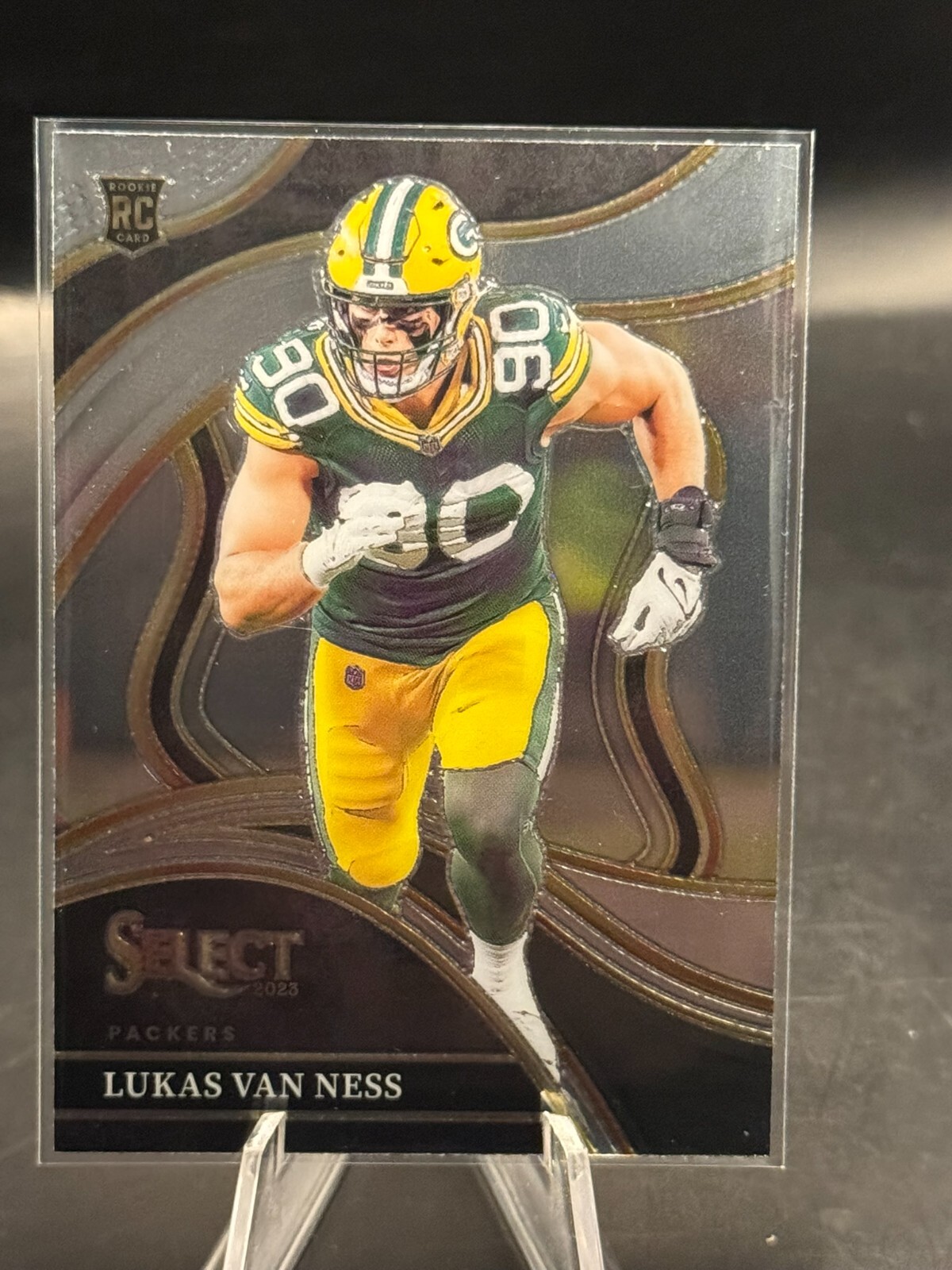 2023 Panini Select Lukas Van Ness Club Level Silver Prizm Die Cut #239 RC Rookie
