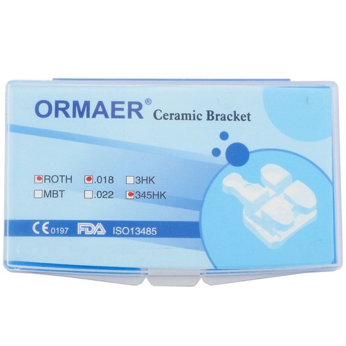 ORMAER 3M Soportes de Ortodoncia Dental Cerámica Roth MBT 018 Ranura 3 4 5 Ganchos Malla - Imagen 13 de 38