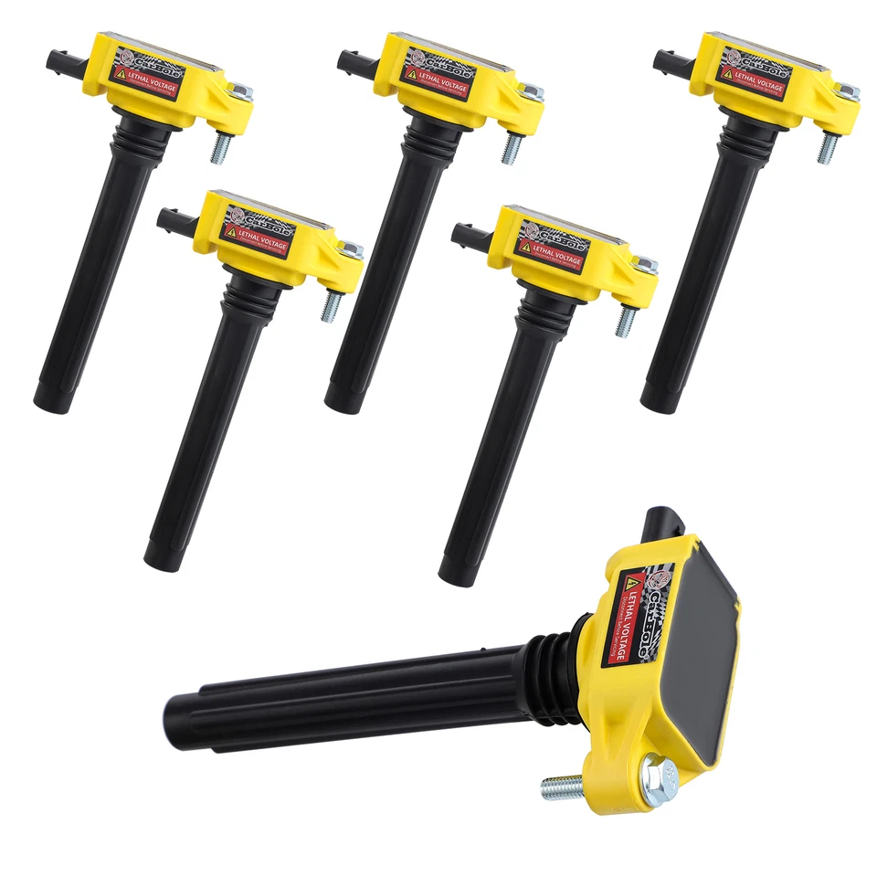 Pacote com 6 bobinas de ignição e vela de ignição UF648 para 2011-2017 Chrysler 200 300 3.6L V6 - Imagem 4 de 4