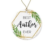 Author Christmas Ornament - Christmas Ornament Gift for Author - World's Best...