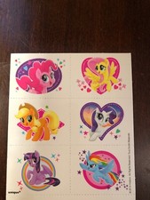 New 6 My Little Pony Temporary Tattoos Stocking Stuffers Birthday Parties MLP