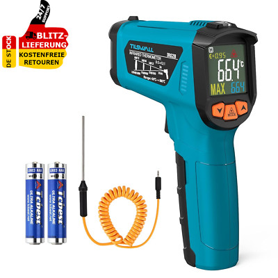 Infrarot Thermometer 50° Bis 800°C Tilswall IR Digital Laser Temperaturmessgerät