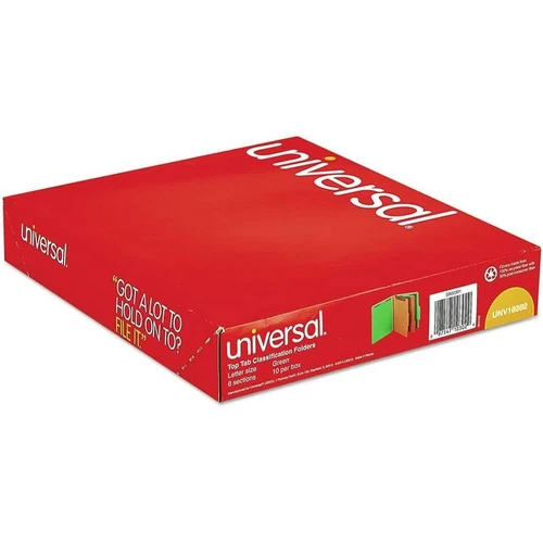 Carpetas de clasificación de tablero de prensado universal 10302, letra, verde  Foto 4 de 4