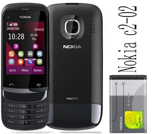 Nokia C2-02 Touch and Type C202 Original 2G GSM 2.6" 2MP Bluetooth Slide Phone - Picture 1 of 7