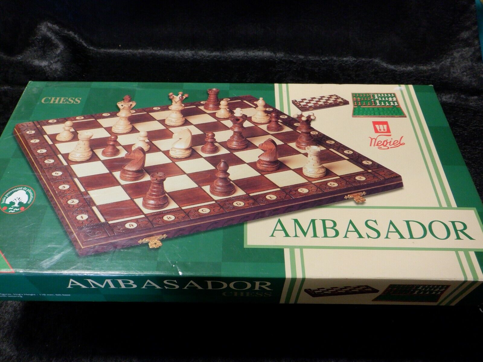  Wegiel Handmade European Ambassador Chess Set - Wooden