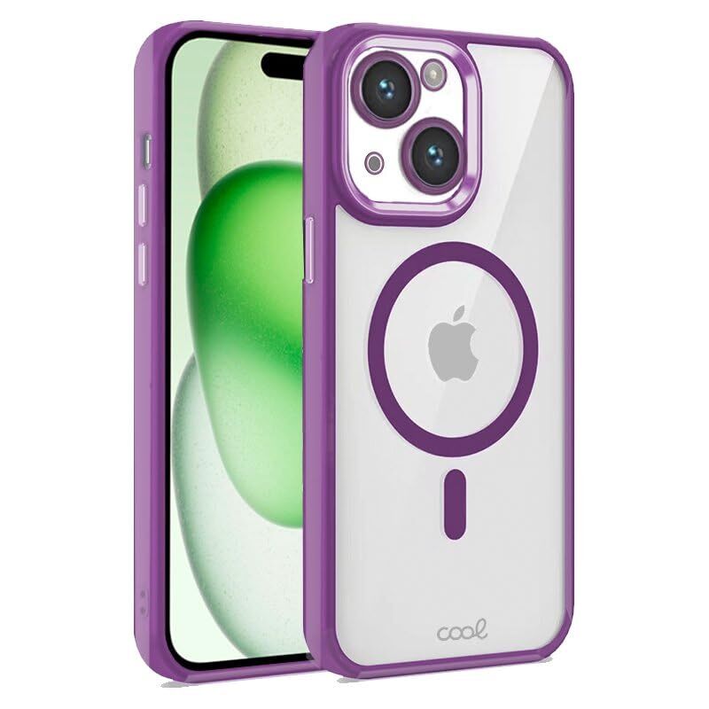 Cool Cover iPhone 15 Plus Magnetico Bordo Viola (B5i)