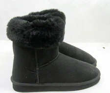 Wild Diva new Black Winter Flat Ankle Boots  WOMEN Size  7   