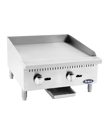 Atosa USA ATMG-24 Heavy Duty 24" Griddle Grill Nat Gas LP Flat Stainless Steel  