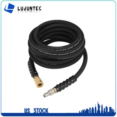 #ad 25ft Pressure Washer Hose 4000PSI 1 4quot; Hot Cold Water Replacement Extension Hose $44.11