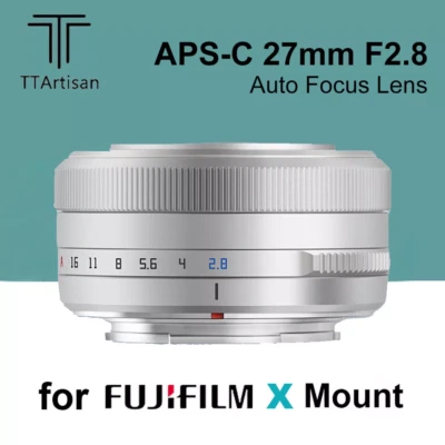 TTArtisan 27mm F2.8 Auto Focus APS-C Lens F Fuji Fujifilm X-mount Camera Silver - Bild 1 von 4