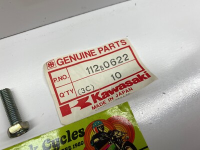NOS Kawasaki Number 7 Bolt 22mm long Z1 H1 H2 G1 G2 W1 KH 112B0622
