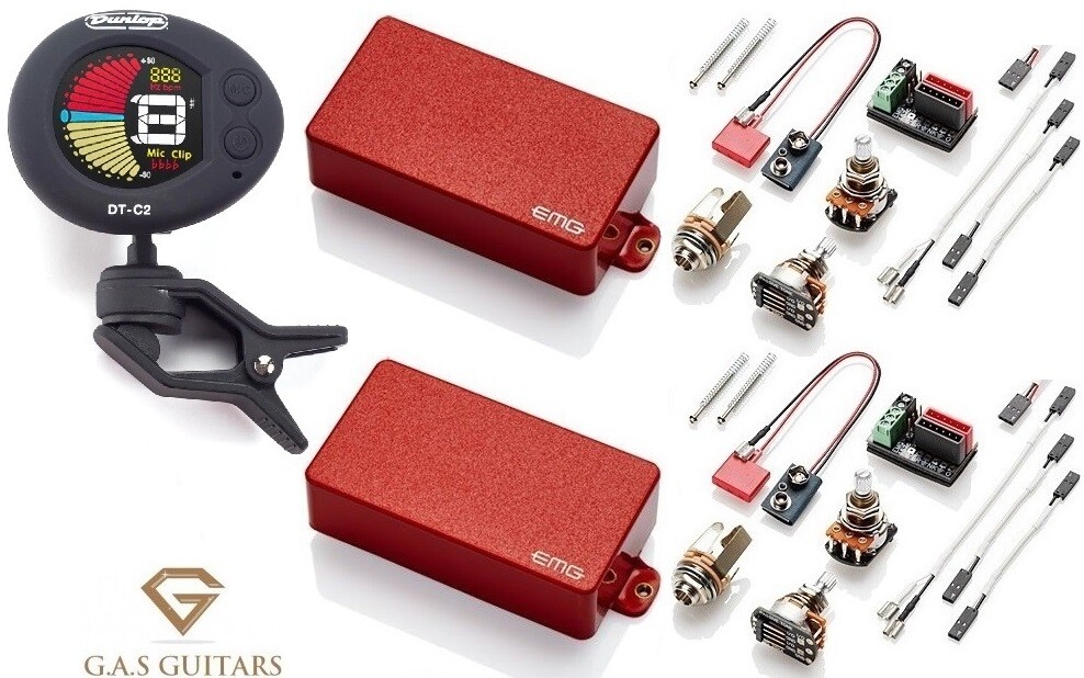 emg 81/85 セット EMG 81 + 85 GOLD ACTIVE HUMBUCKER GUITAR PICKUP SET SHORT