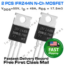 2 MOSFET IRFZ44N 55V 49A N-Channel for Arduino Pi USA Seller