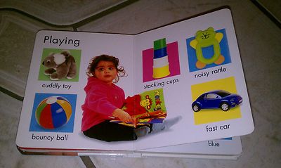όᾟὀ英語--洋書 知育 赤ちゃん6ἀᾈ Happy Baby Words by Roger Priddy (2001, Board Book, Revised
